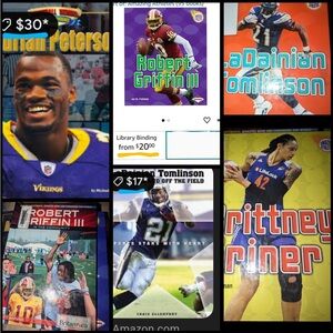 6 Books Robert Griffin III Adrian Peterson Ladainian Tomlinson Brittney Griner